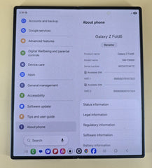 Samsung Galaxy Z Fold6 512GB 12GB Ram Navy Colour SM-F956B with Box/ & Mech Series Case with Stylus in Excellent Condition