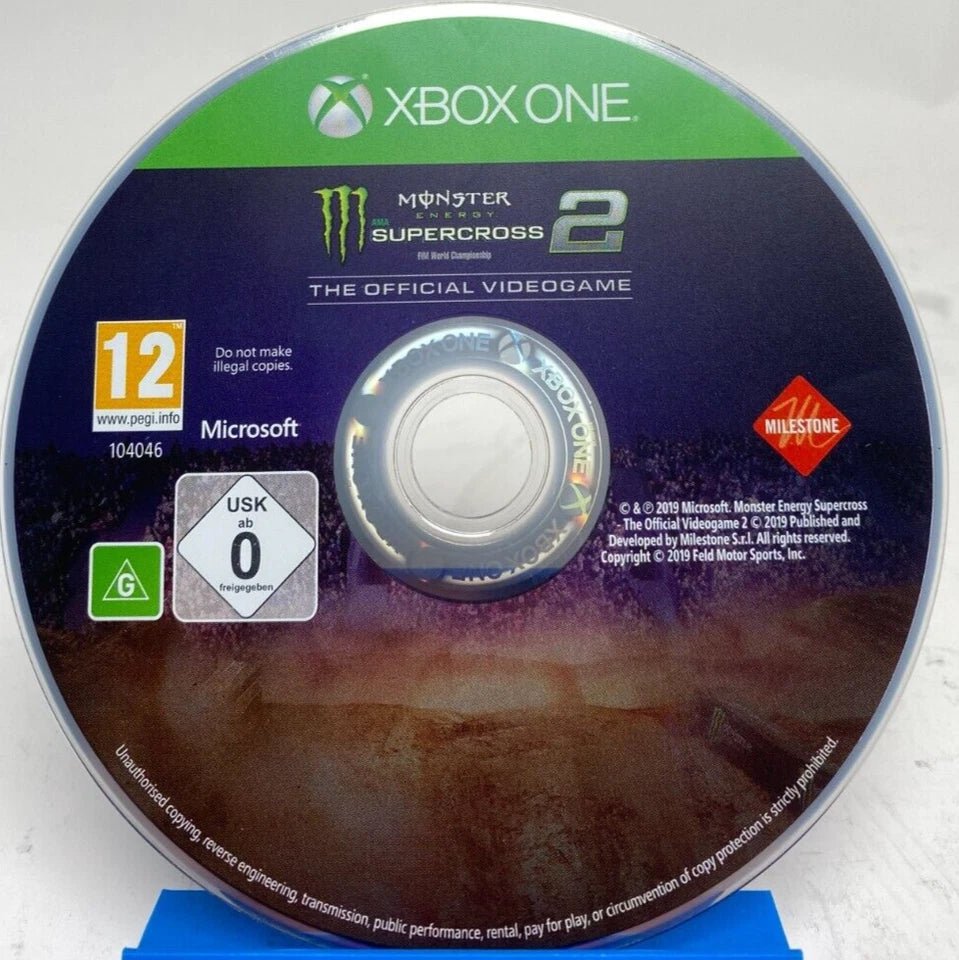 Monster Energy Supercross 2 : The Official Videogame - Xbox One - NO CASE - Mega Cash Sydney
