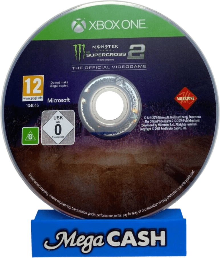 Monster Energy Supercross 2 : The Official Videogame - Xbox One - NO CASE - Mega Cash Sydney
