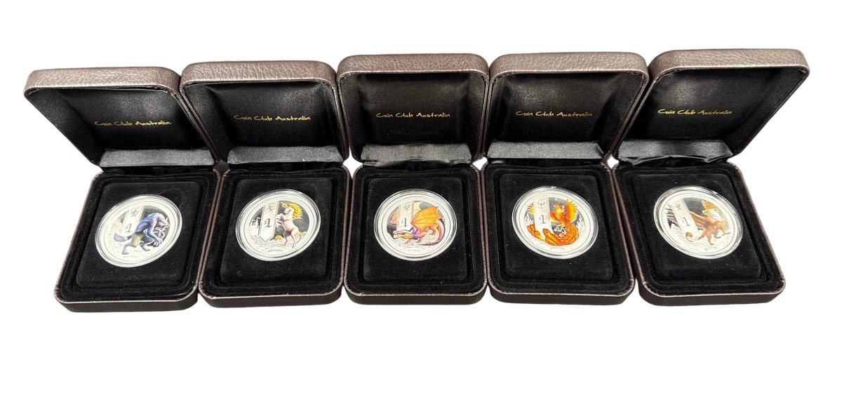 Mythical Creatures - Silver Proof - 5 Coin Set - 2013-2014 - Mega Cash Sydney