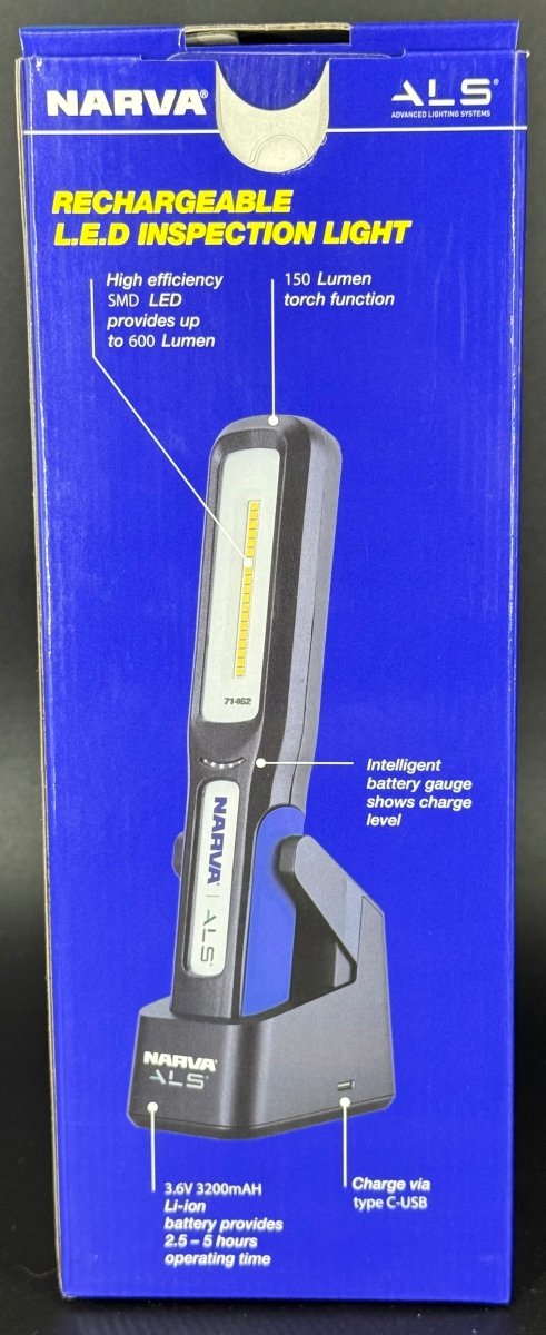 NARVA Rechargeable LED Inspection Light in Box - Mega Cash Sydney