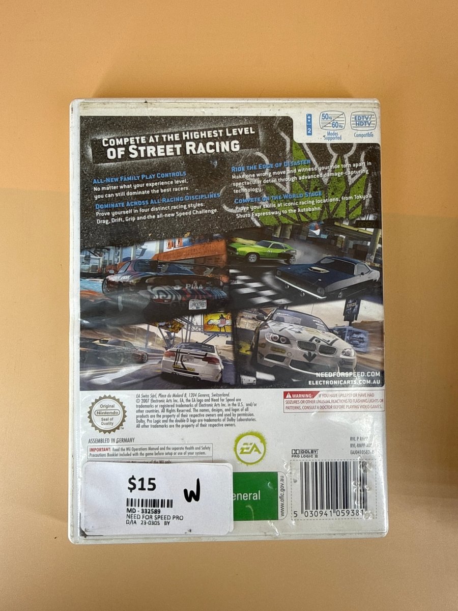 Need for Speed - Prostreet - Wii Game - Mega Cash Sydney