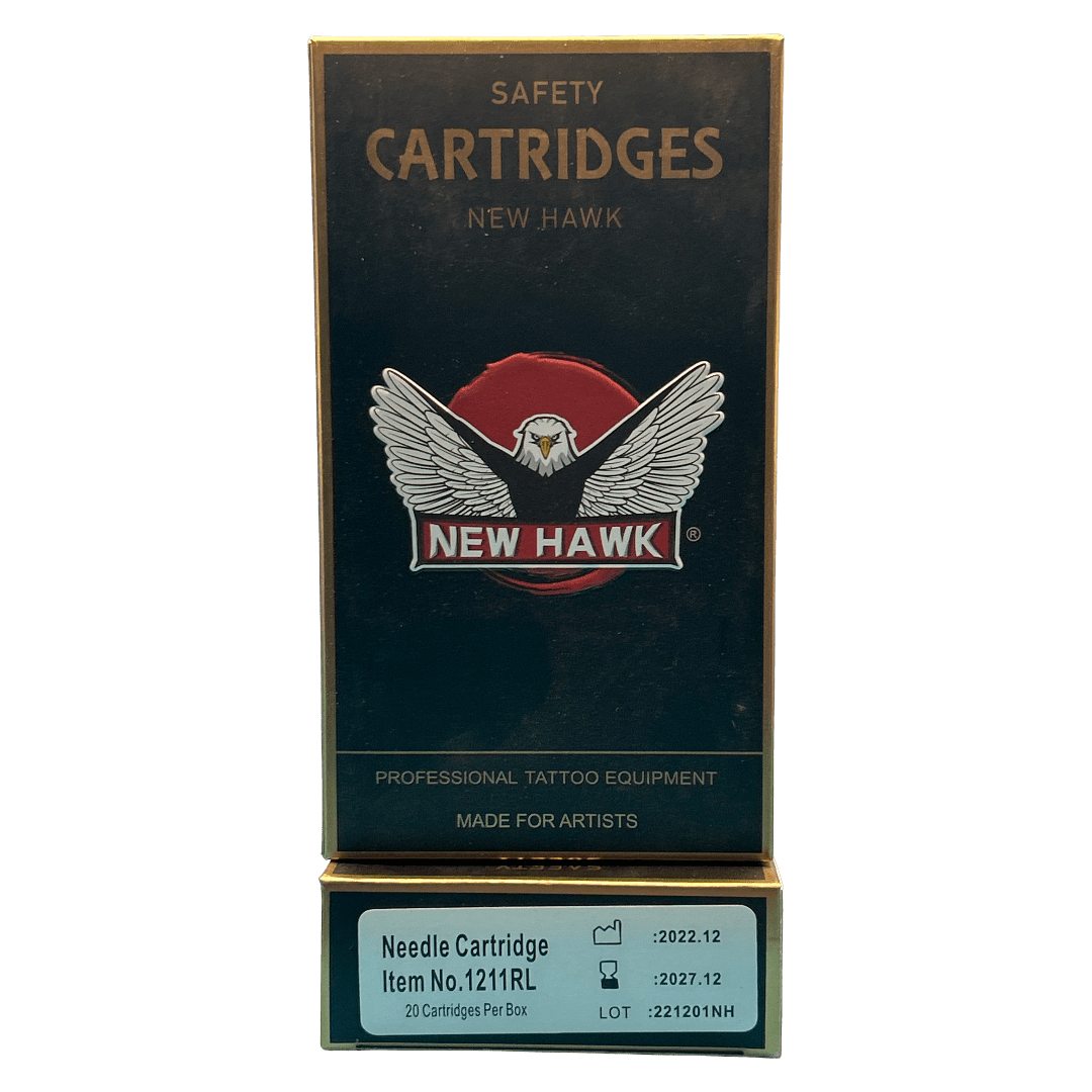New Hawk Tattoo Needle Safety Cartridges 20pc - 1211RL - Mega Cash Sydney