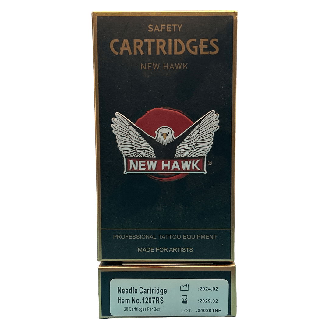 New Hawk Tattoo Safety Needle Cartridges 20pc - 1207RS - Mega Cash Sydney