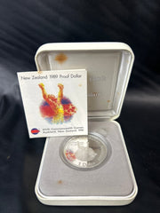 New Zealand XIVth Commonwealth Games 1989 $1 Silver Proof Coin - Mega Cash Sydney