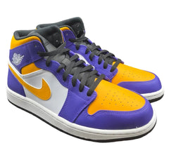 NIKE - Air Jordan 1 Mid - Dark Concord / Taxi-White-Black - Size US 10 - Mega Cash Sydney