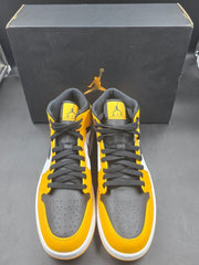 NIKE - Air Jordan 1 Mid - Taxi / Black-White - Size US 10.5 - Mega Cash Sydney