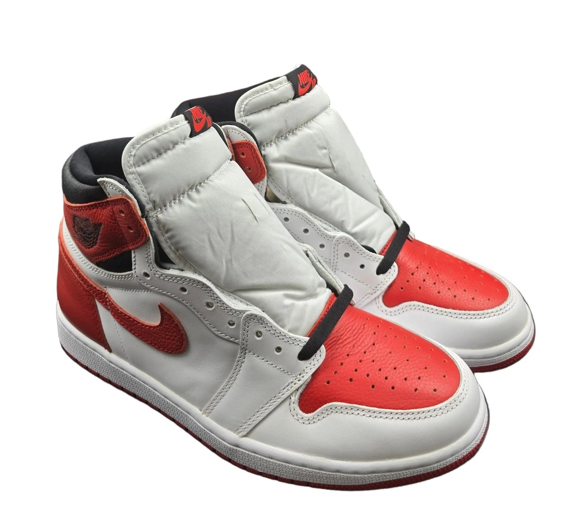 NIKE - Air Jordan 1 Retro High OG - White / University Red-Black - Size US 10.5 - Mega Cash Sydney