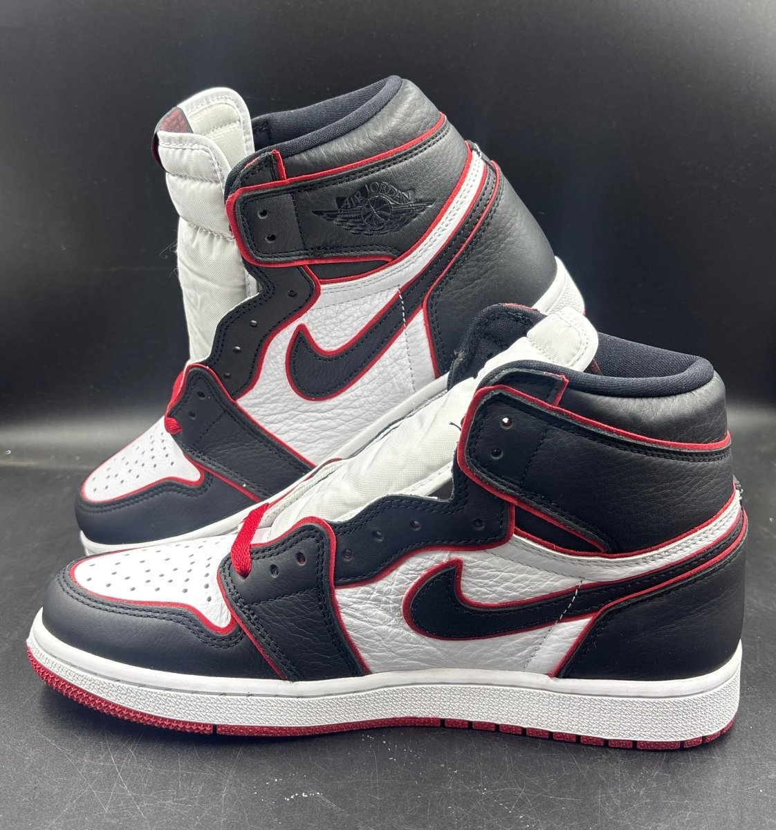 NIKE - Air Jordan 1 Retro High Tops - White, Red and Black Laces - Size 9 US Men’s - Mega Cash Sydney