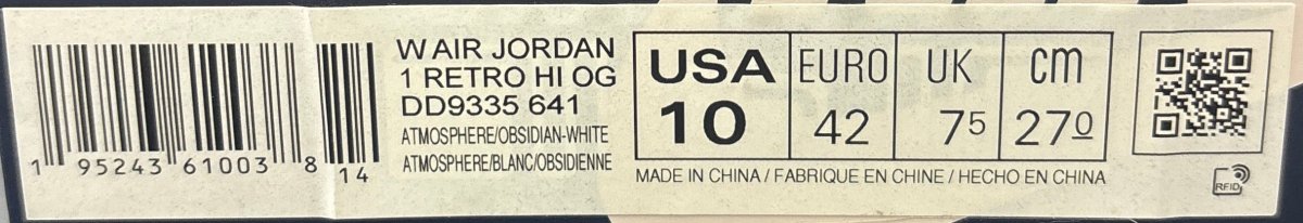 NIKE - Air Jordan 1 Retro High Tops - With Navy, Pink and White - Size 10 US Men’s - Mega Cash Sydney