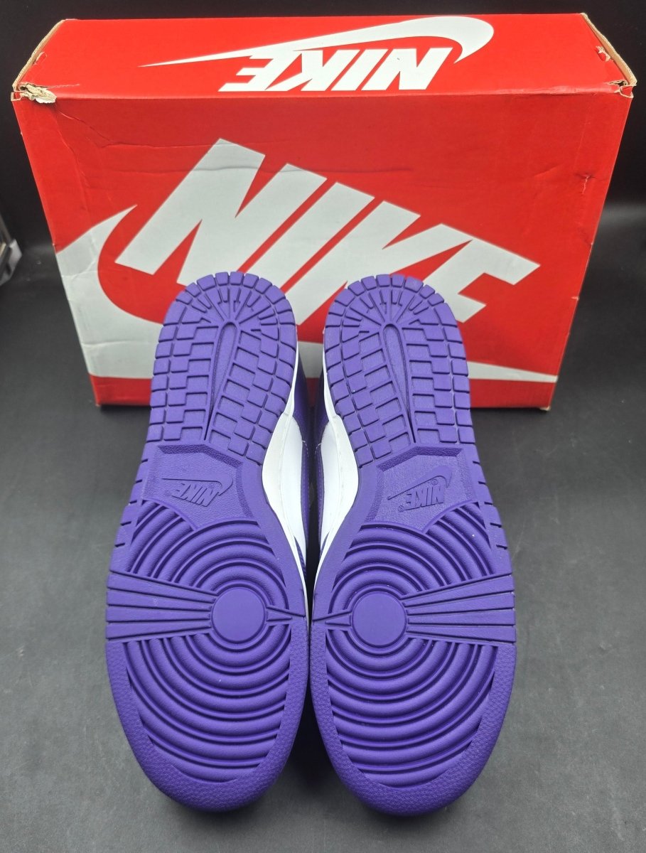 NIKE - Dunk Low Retro - White / Court Purple - Size US 10.5 - Mega Cash Sydney