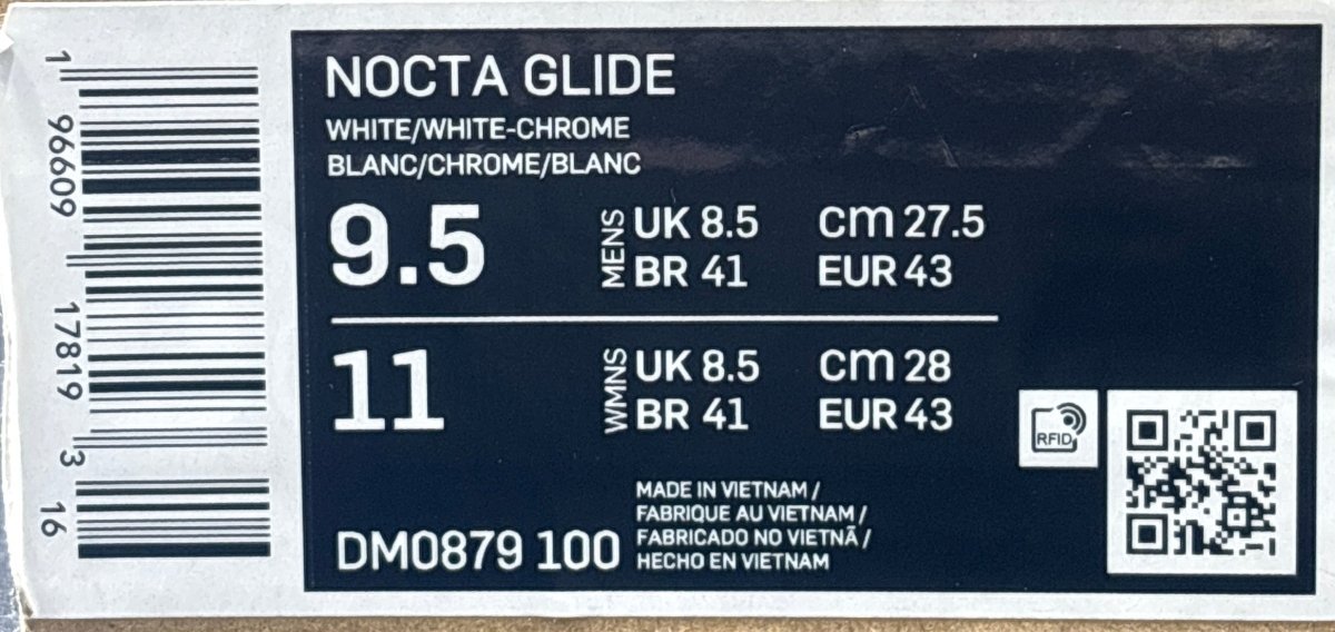 NIKE - Nocta Glide - Size US 9.5 US - Mega Cash Sydney