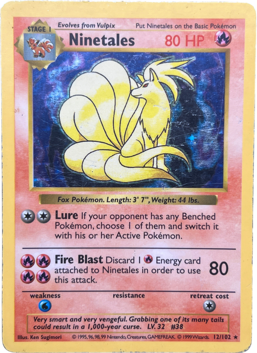 Ninetails 12/102 Holo Shadowless - Mega Cash Sydney