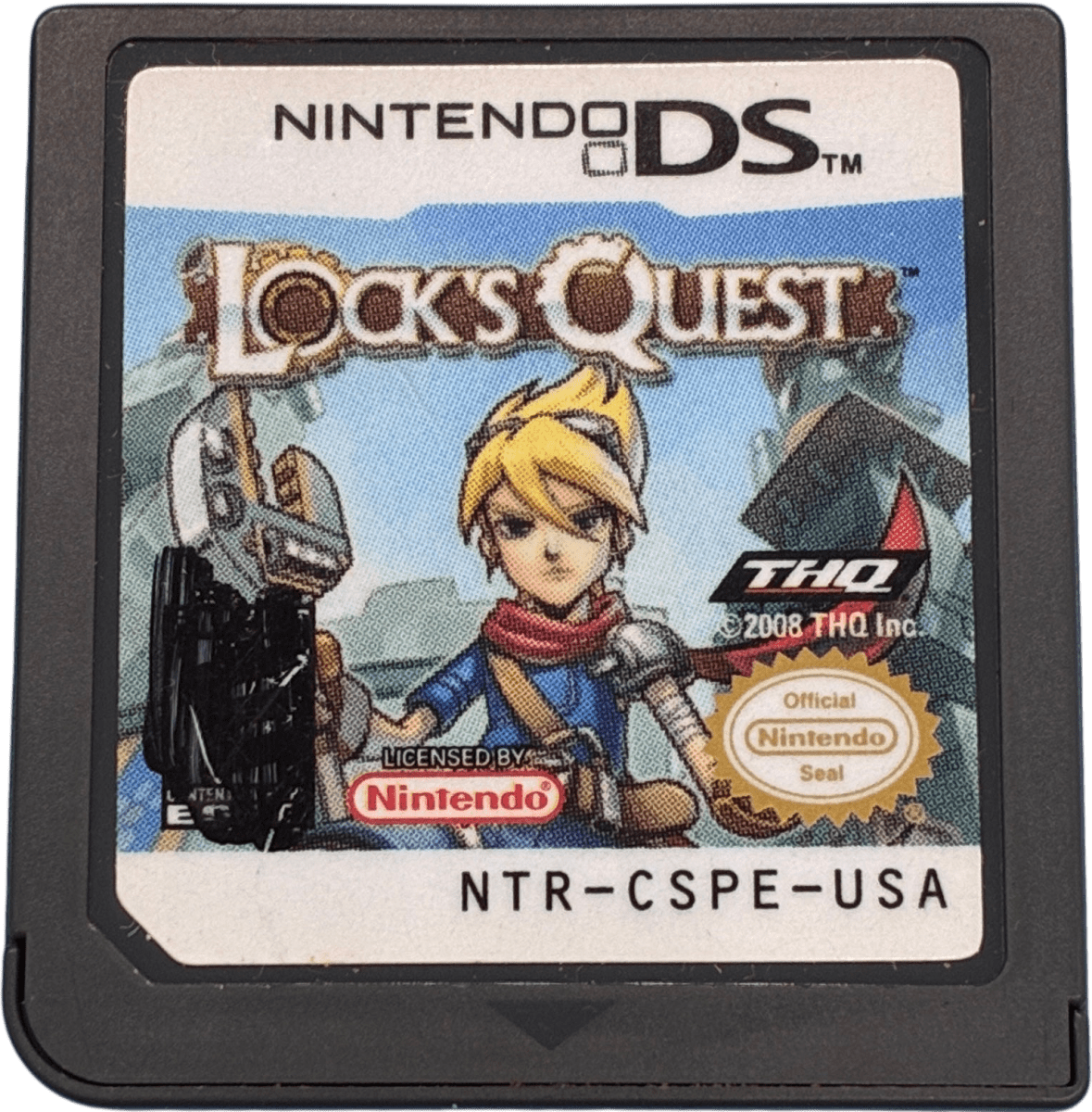 Nintendo DS Game Cartridge - Locks Quest - Loose, No Case or Booklet - Mega Cash Sydney