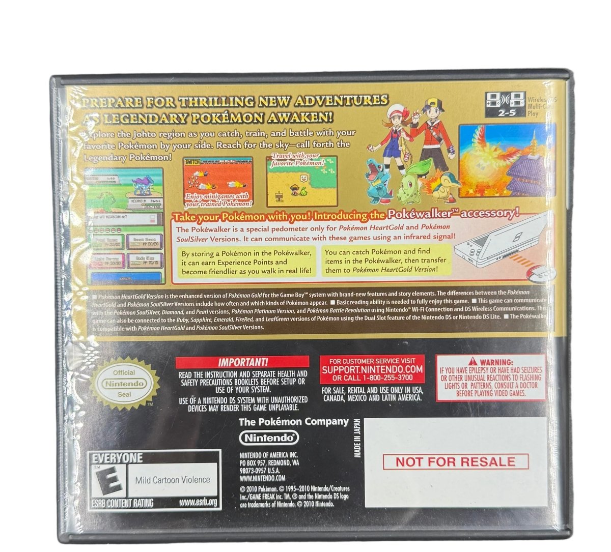Nintendo DS Pokémon Heart Gold Version - Missing Pokewalker - Mega Cash Sydney