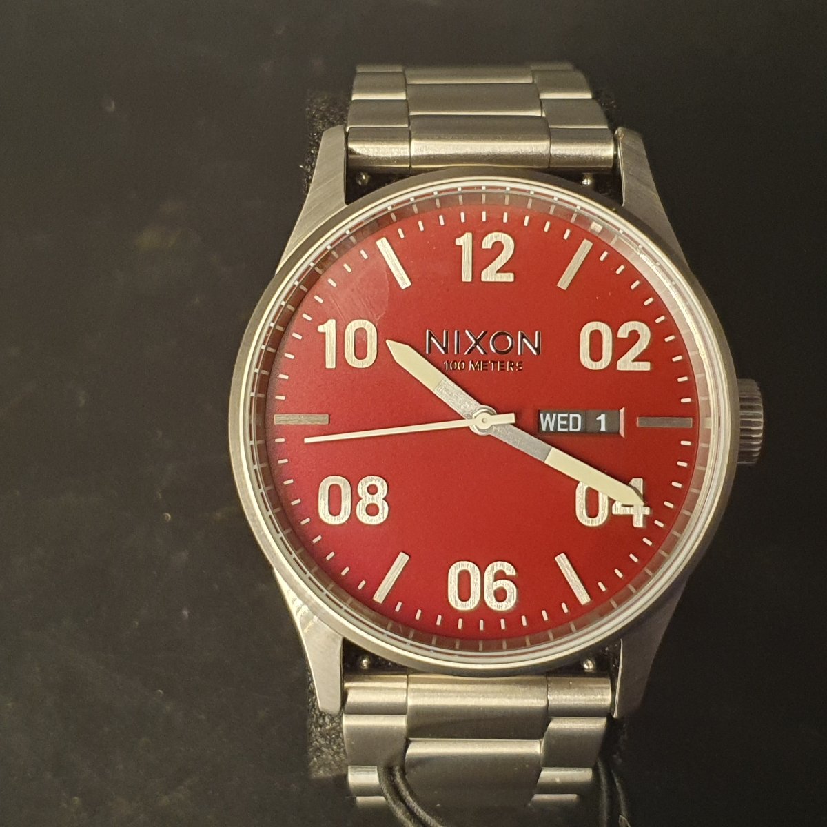 NIXON - Sentry Stainless Steel - Silver/Cranberry - Watch - Mega Cash Sydney