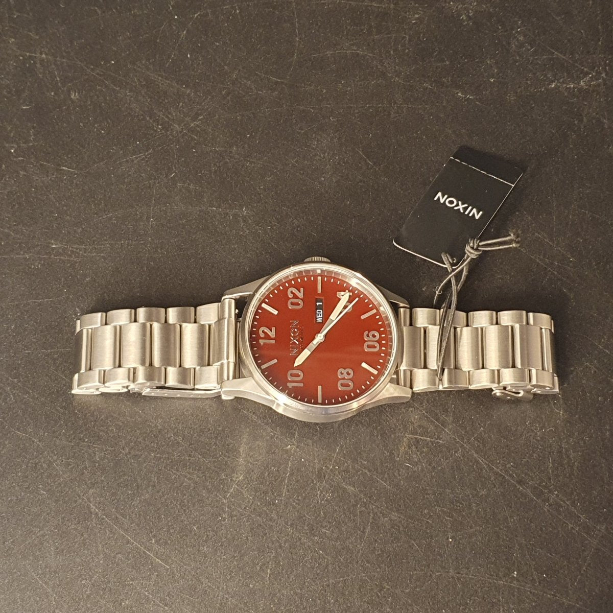 NIXON - Sentry Stainless Steel - Silver/Cranberry - Watch - Mega Cash Sydney