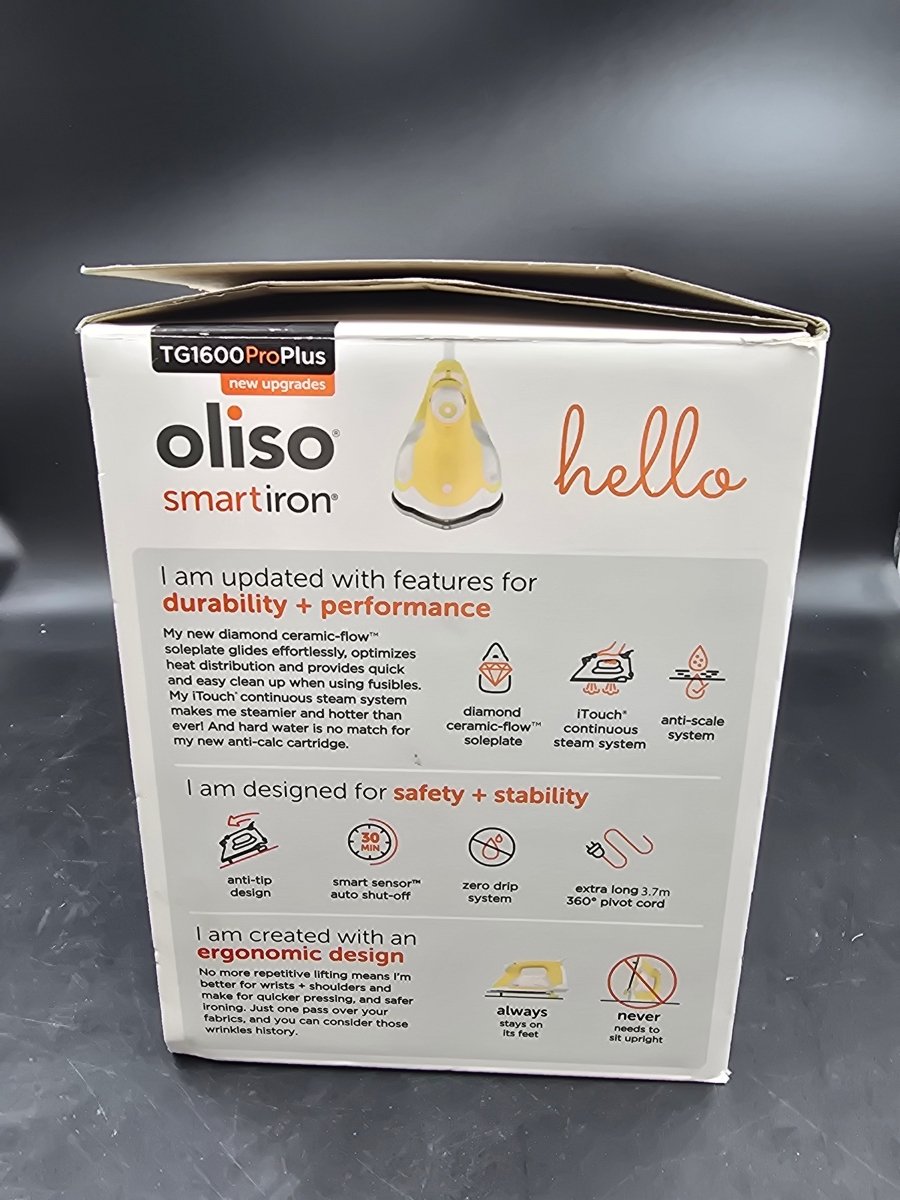 OLISO - Smart Iron - TG1600 PRO PLUS - Mega Cash Sydney