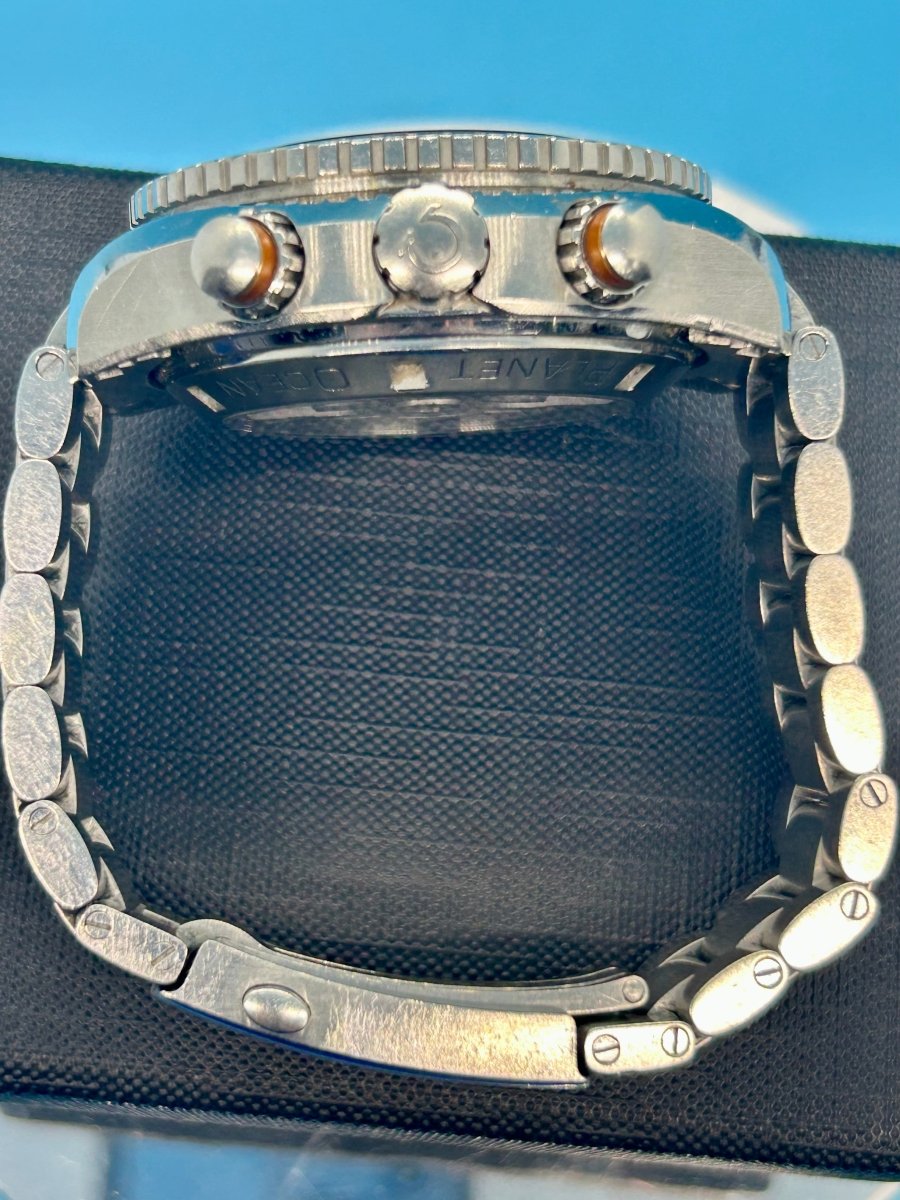 Omega Seamaster Planet Ocean Co - Axial Chronograph Automatic Watch - Mega Cash Sydney