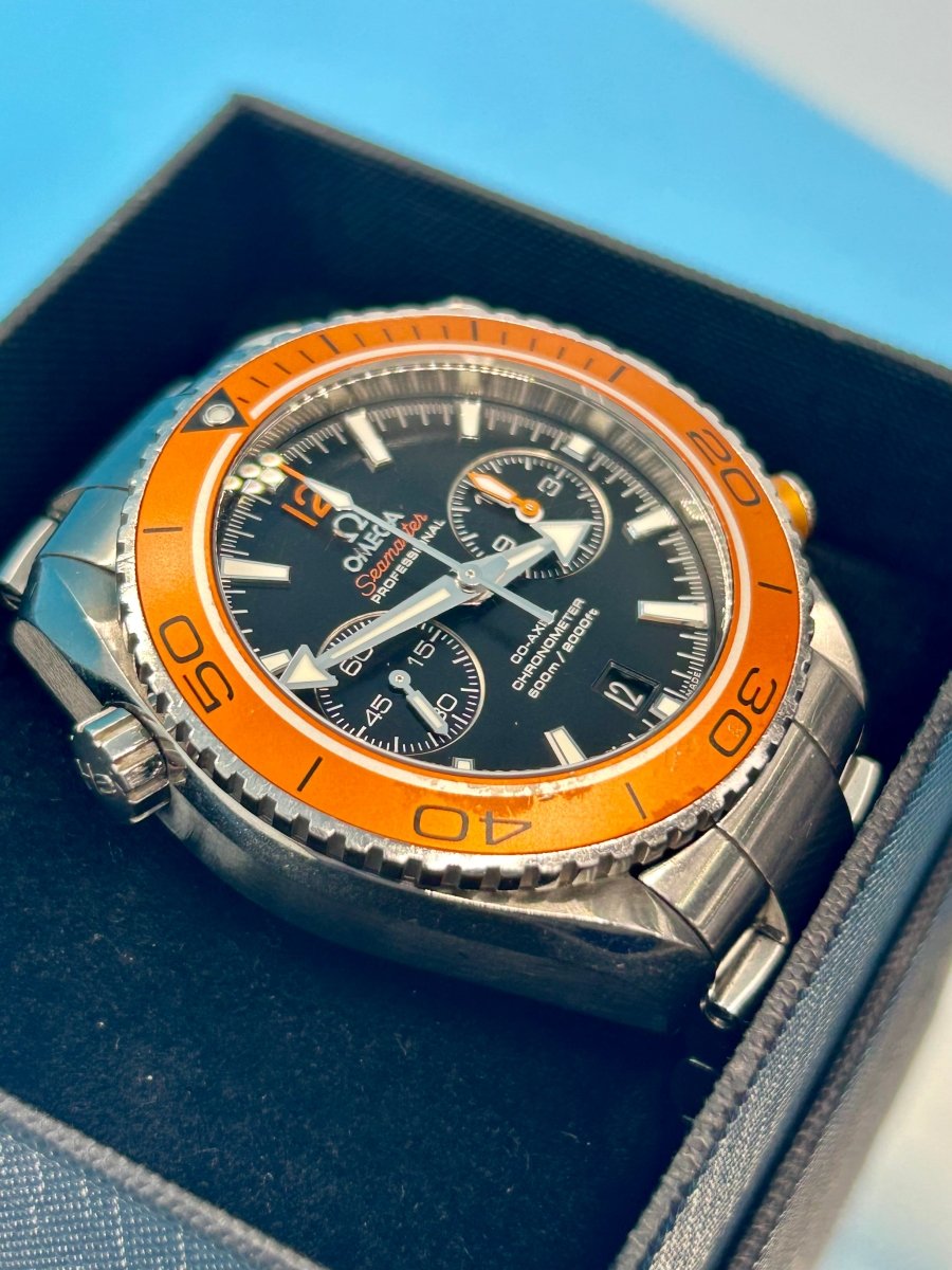 Omega Seamaster Planet Ocean Co - Axial Chronograph Automatic Watch - Mega Cash Sydney