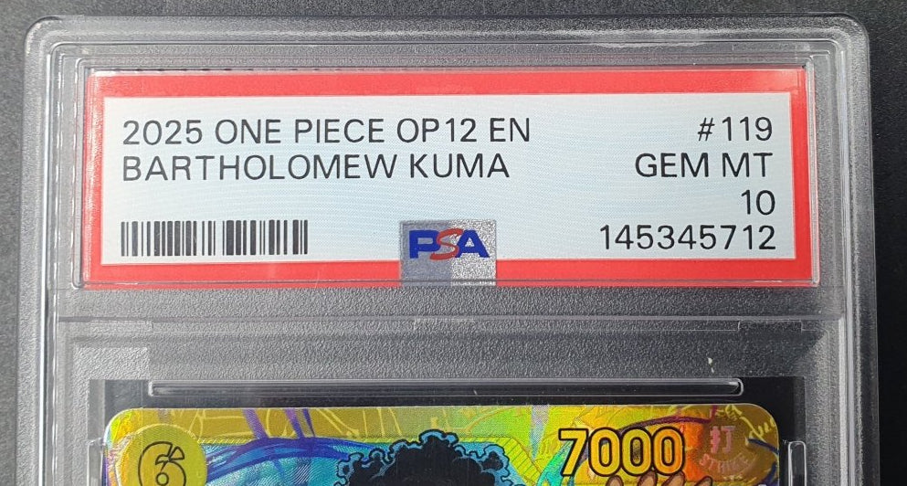 One Piece - Bartholomew Kuma - PSA 10 - Mega Cash Sydney