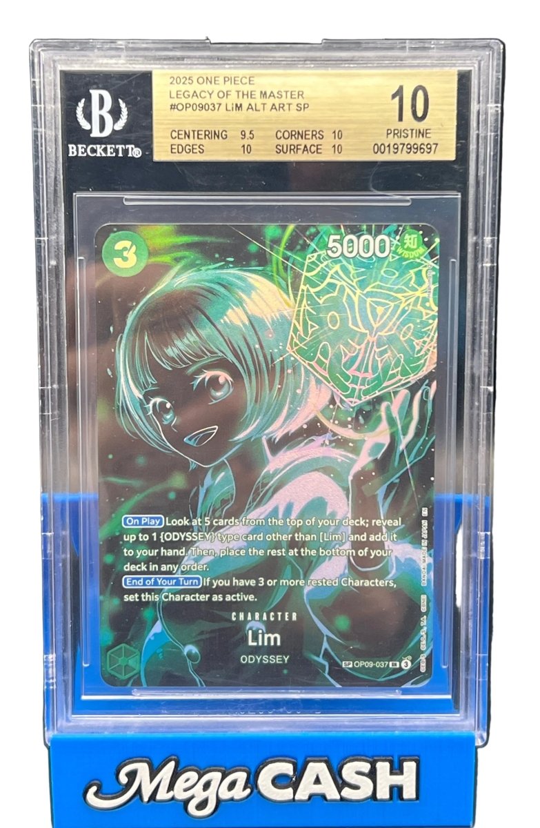 One Piece - BGS 10 - Lim Alt Art - OP09 - 037 - Legacy Of The Master - Mega Cash Sydney