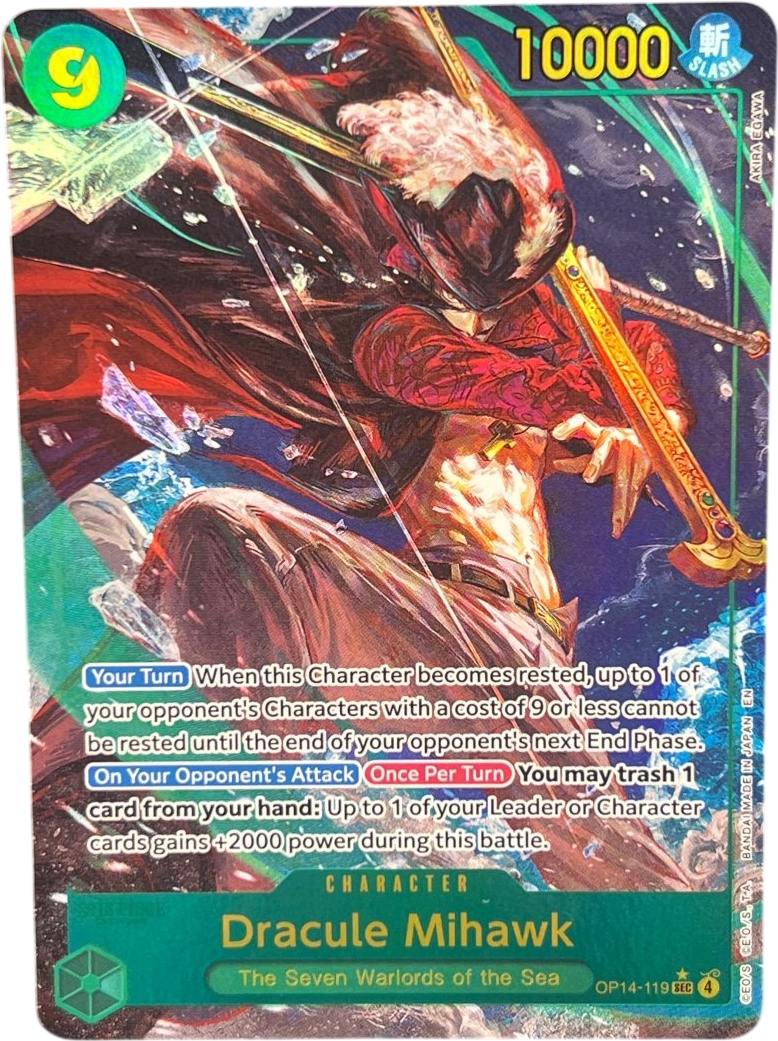 One Piece TCG - Dracule Mihawk OP14 - 119 - Mega Cash Sydney