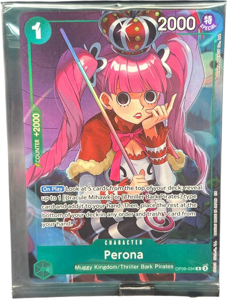 One Piece TCG - Perona Op09 - 034 Sealed - Mega Cash Sydney