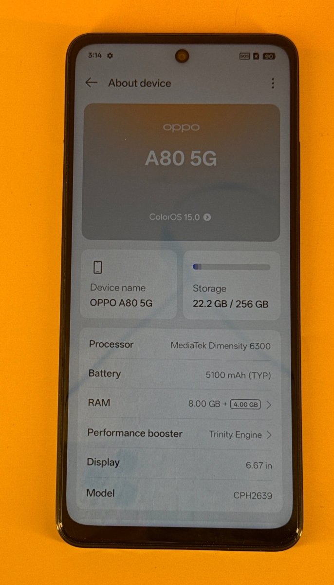 OPPO - A80 5G - 256GB - CPH2639 - Mega Cash Sydney