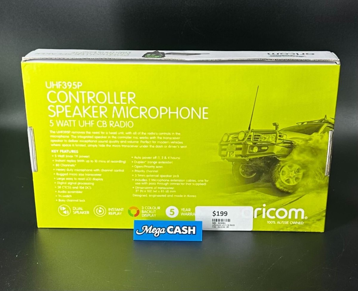 ORICOM UHF CB RADIO UHF395P - Mega Cash Sydney