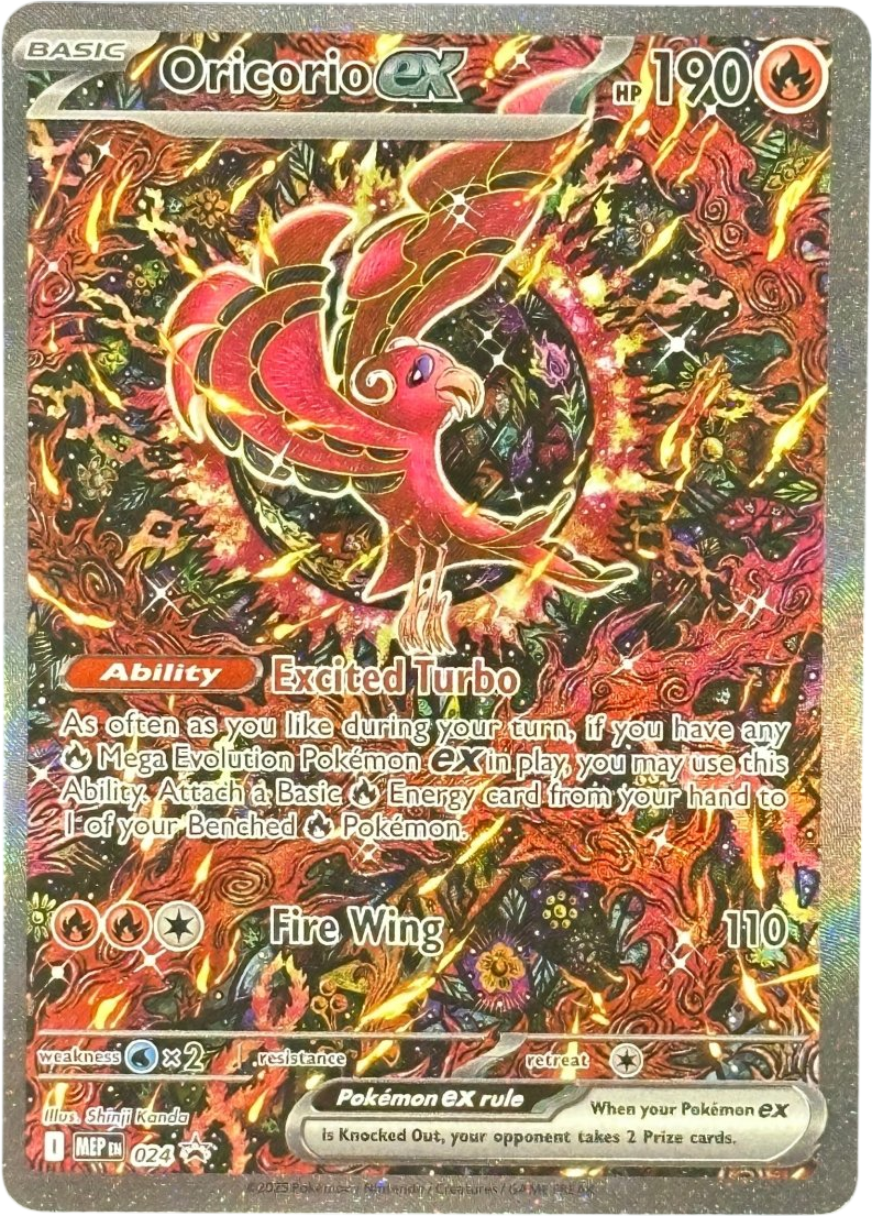 Oricorio EX - Black Star Promo - MEP024 - Mega Cash Sydney