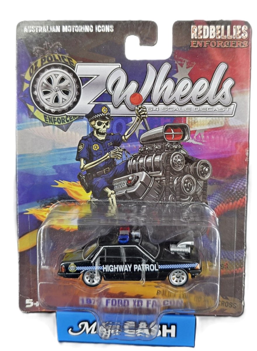 OZ Wheels - Oz Police Enforcer - 1:64 Scale Diecast - 1979 Ford XD Falcon Highway Patrol - Sealed - Mega Cash Sydney