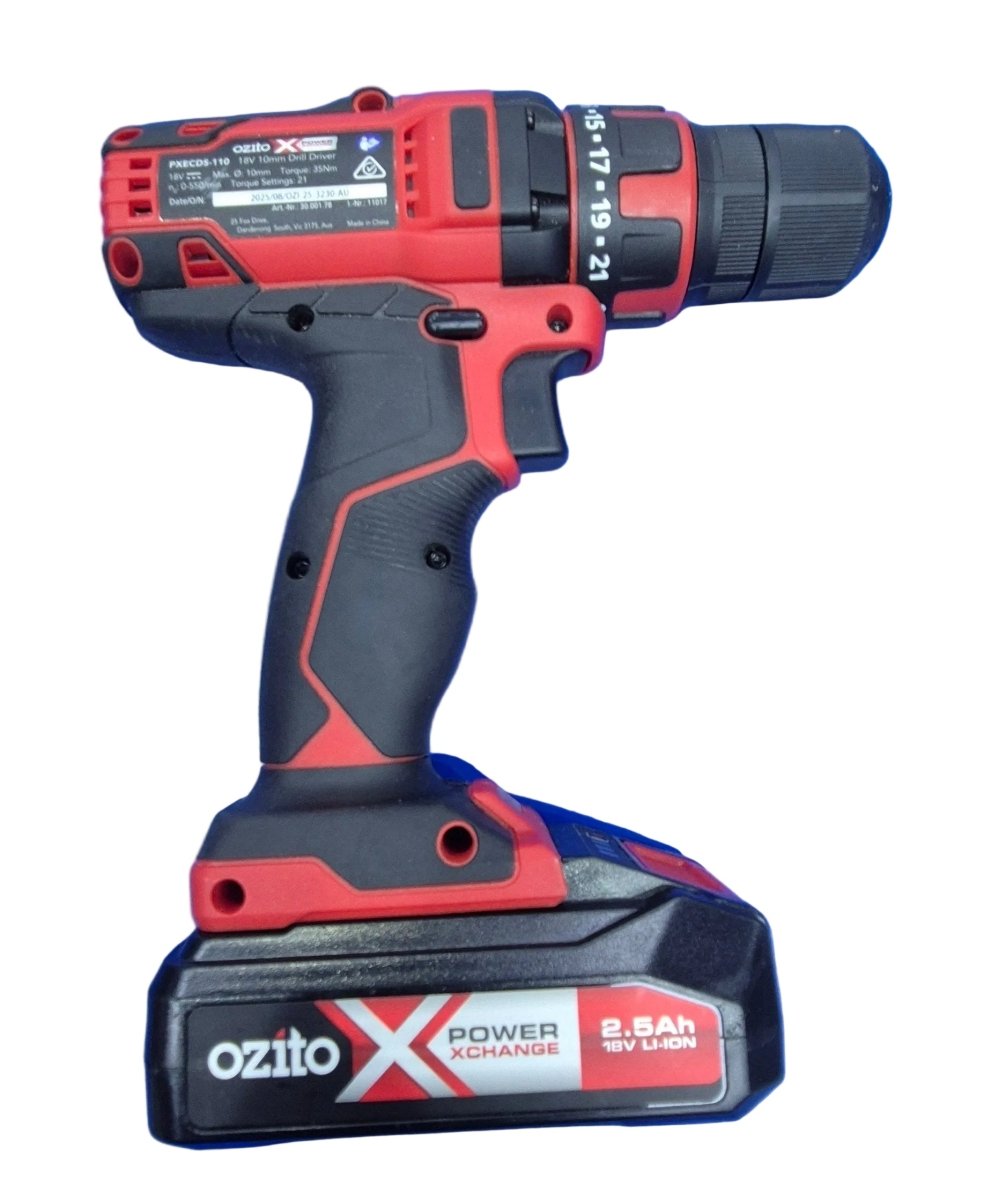 Ozito Drill KIT PXECDS-110 INCL 2 Batteries and Charger - Mega Cash Sydney
