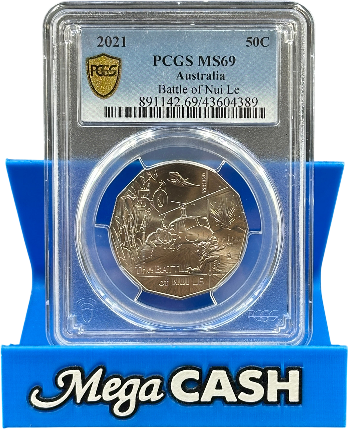 2021 PCGS MS69 Battle Of Nui Le 50c Coin