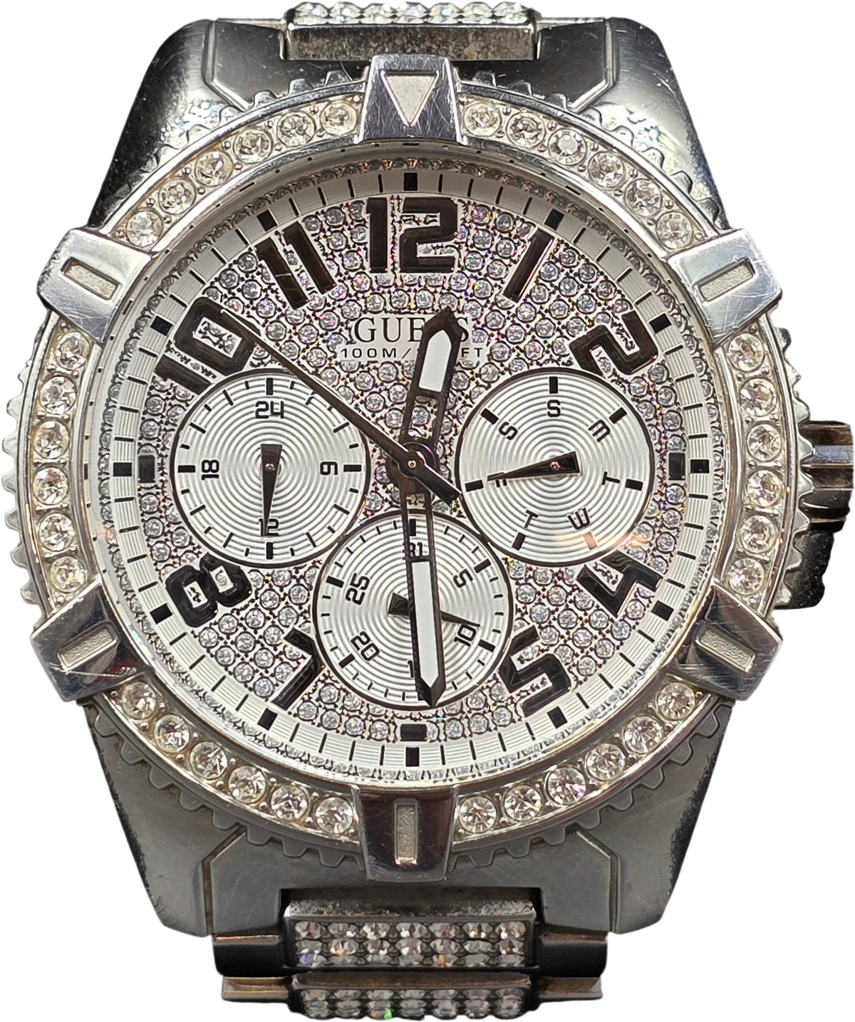 Guess Frontier Crystal Chronograph Watch - W0799G1