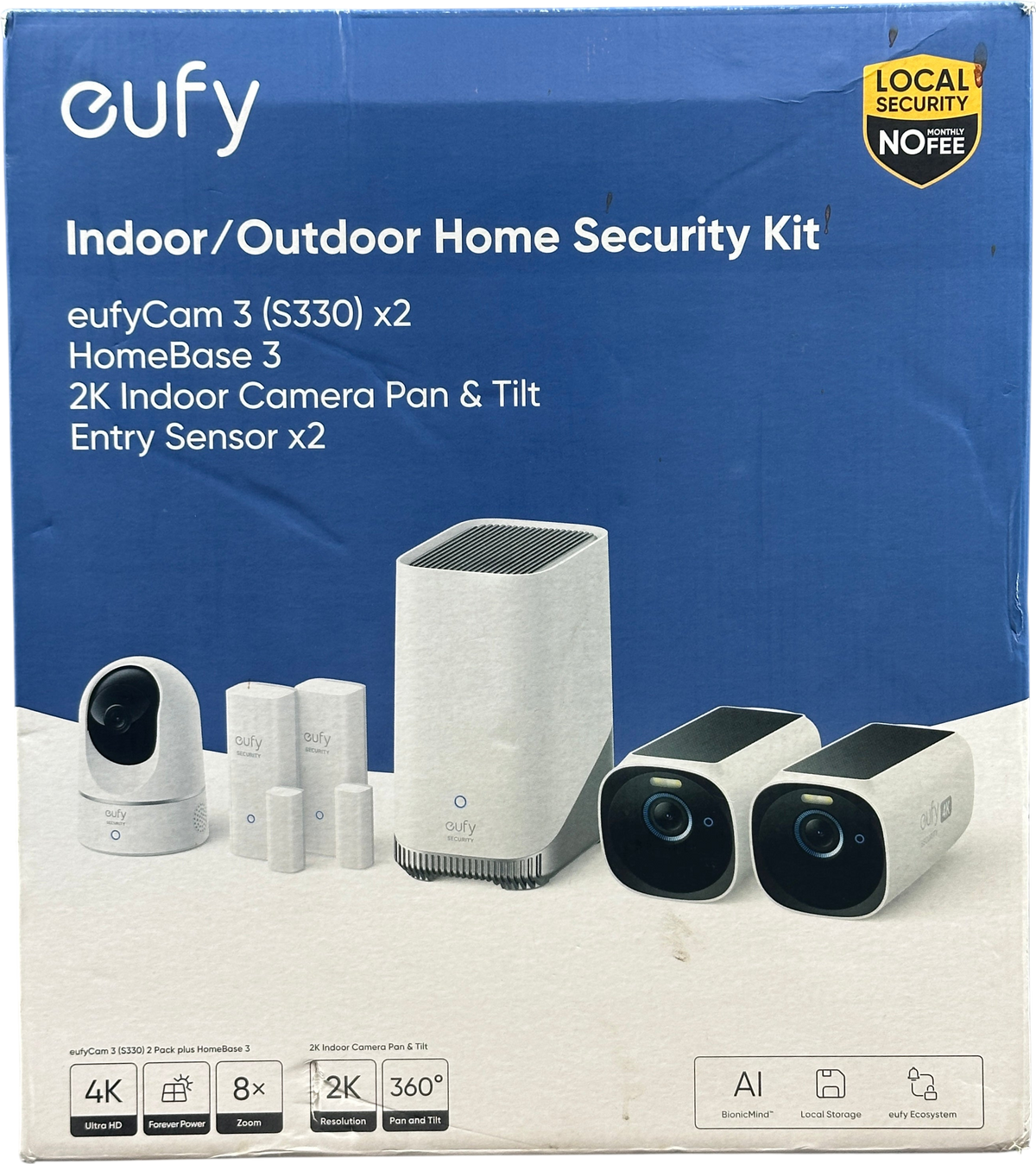 Eufy Cam 3 Indoor/Outdoor Home Security Kit
