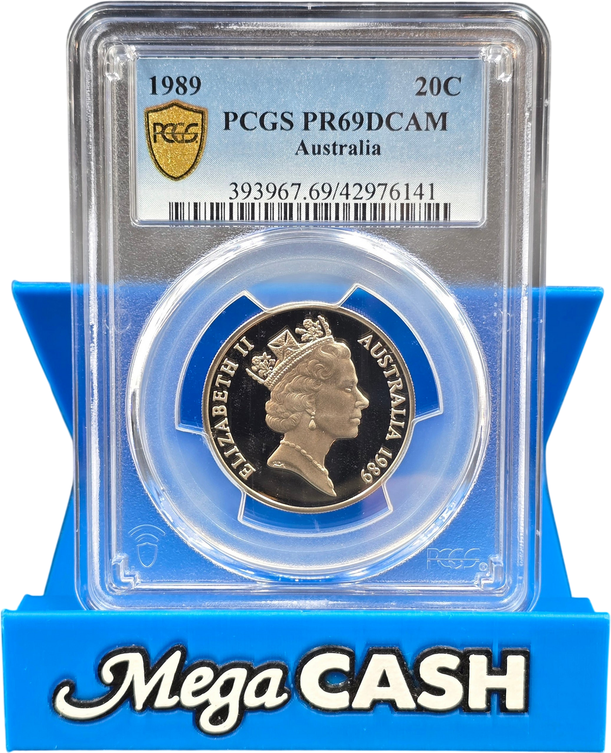 PCGS PR69DCAM - 1989 Australian 20c
