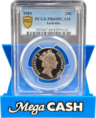 PCGS PR69DCAM - 1989 Australian 20c