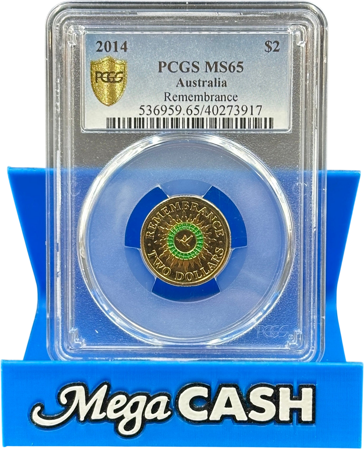 2014 PCGS MS65 Remembrance $2 Coin