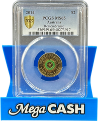 2014 PCGS MS65 Remembrance $2 Coin