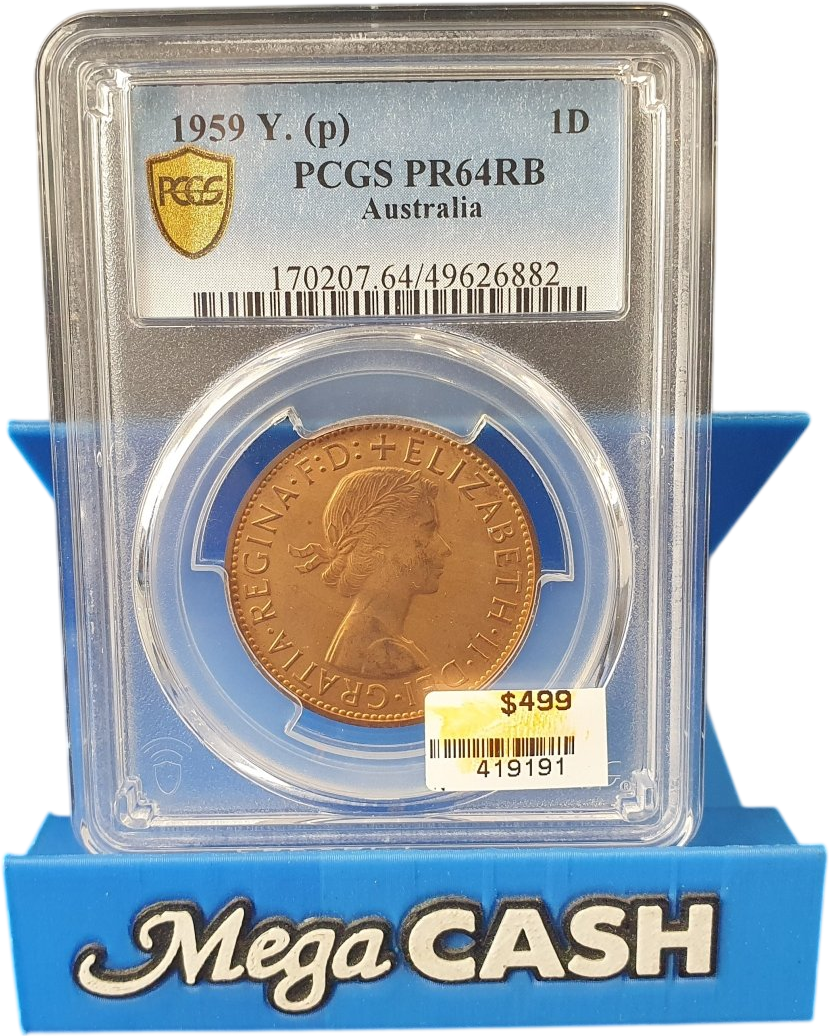 1959 - Y. AUSTRALIAN PENNY - PR64RB - Mega Cash Sydney