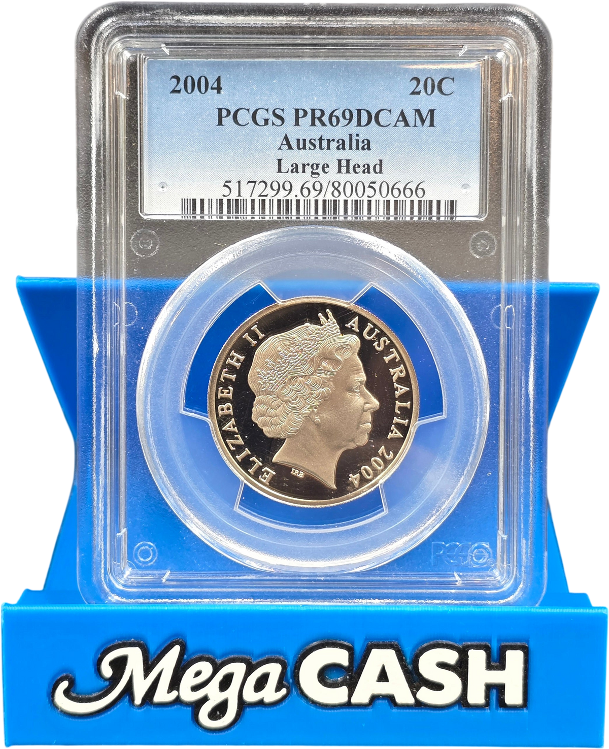 PCGS PR69DCAM - 2004 Large Head 20c