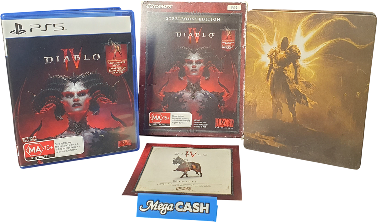 DIABLO IV (4) - Playstation 5 Game - Steelbook Edition