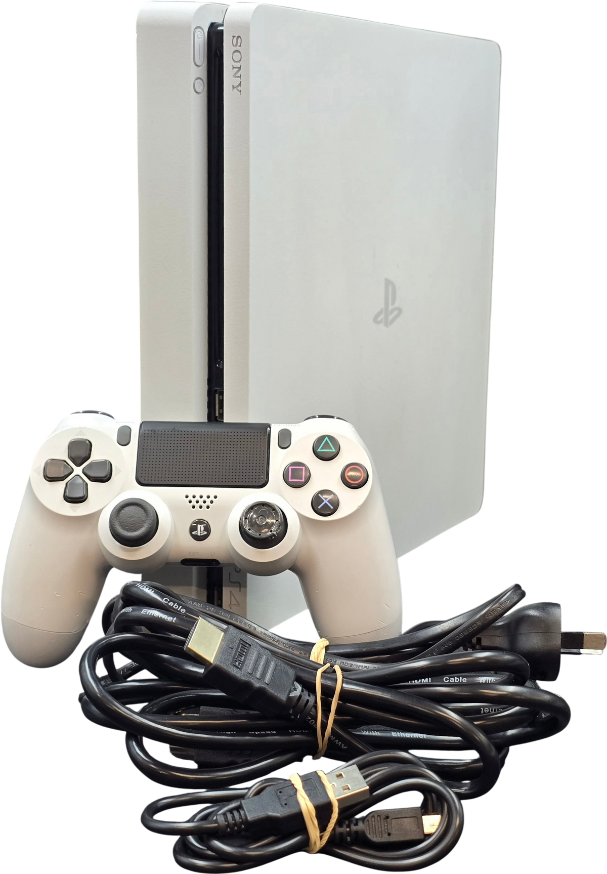 Sony - White Playstation 4 Slim - 500GB - CUH-2202A