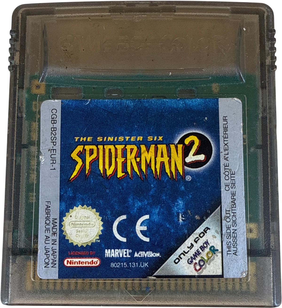 Nintendo Gameboy Colour - Spider-Man 2 - The Sinister Six - Cartridge Only