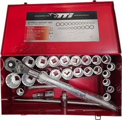 TTI 3/4" Met/Af 27 Piece Socket Set - T34VS271