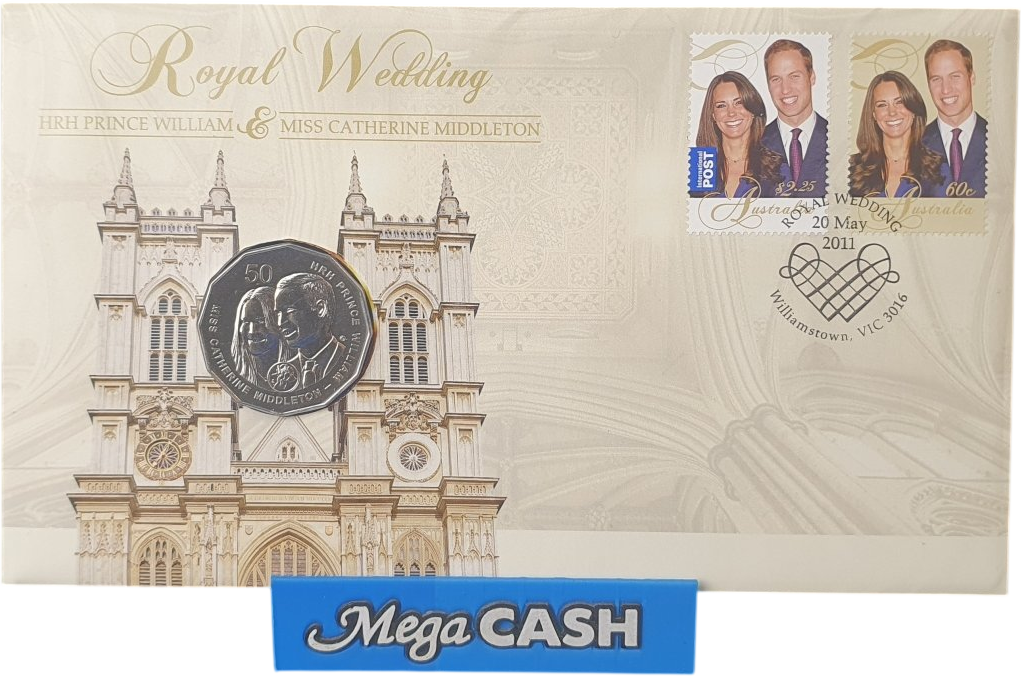 2011 50 CENT COIN ROYAL WEDDING - Mega Cash Sydney