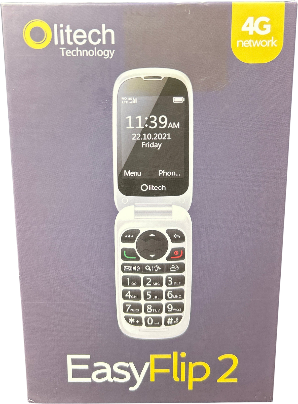 Litech EasyFlip 2 4G Mobile Phone - OLT2908V2 - New