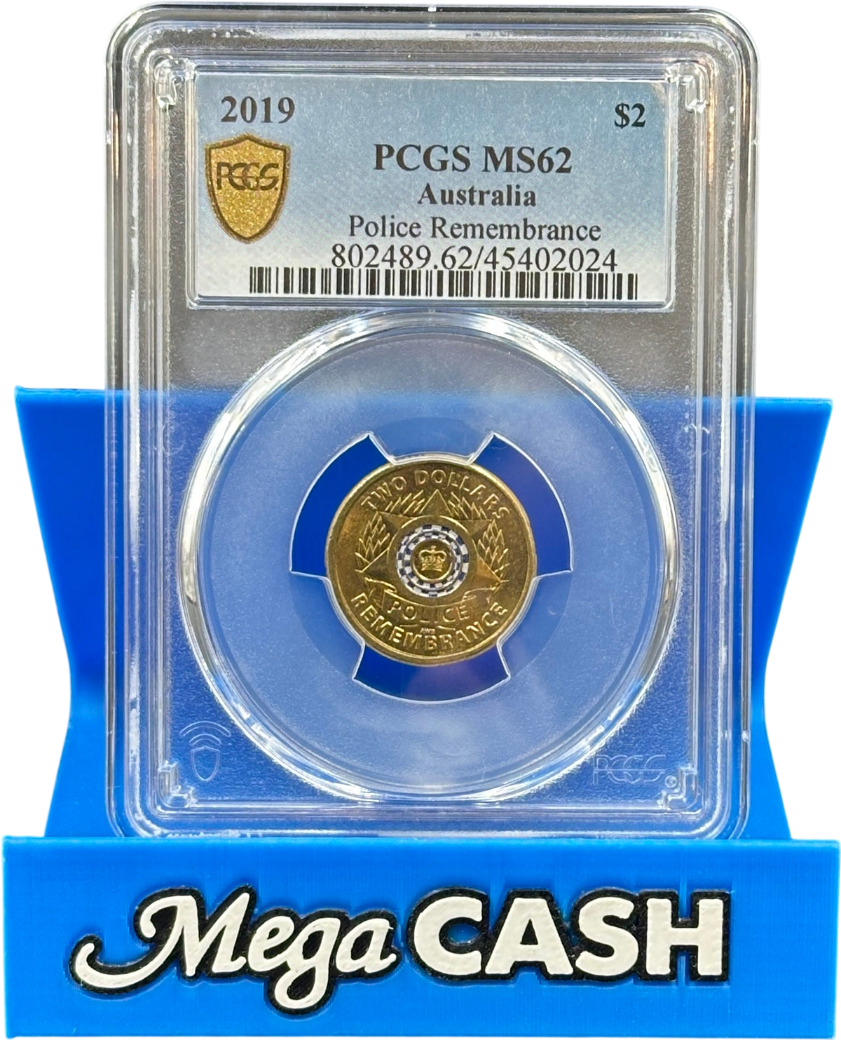 2019 PCGS MS62 Police Remembrance $2 Coin