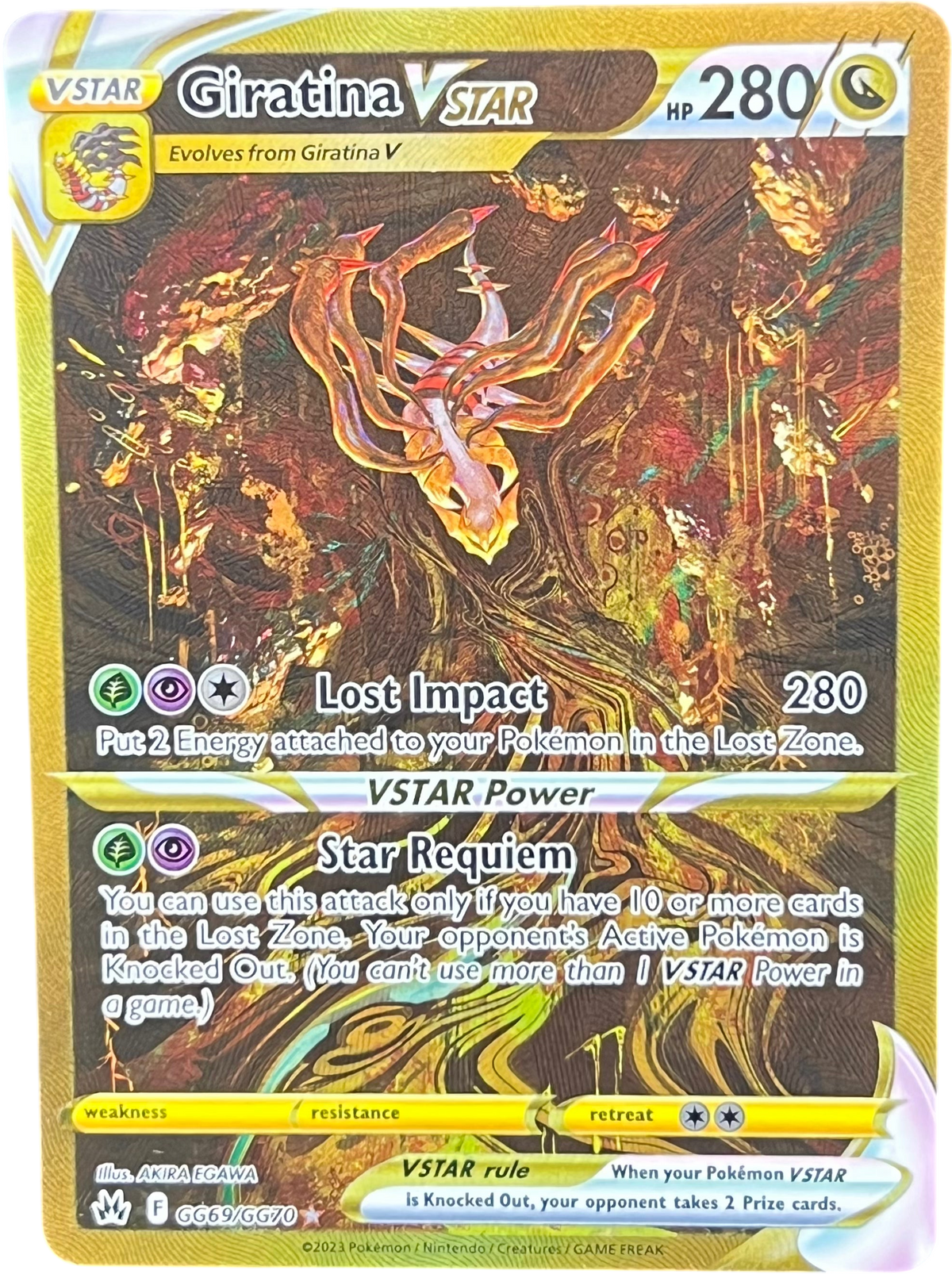 Pokemon - Giratina Vstar GG69/GG70 Crown Zenith